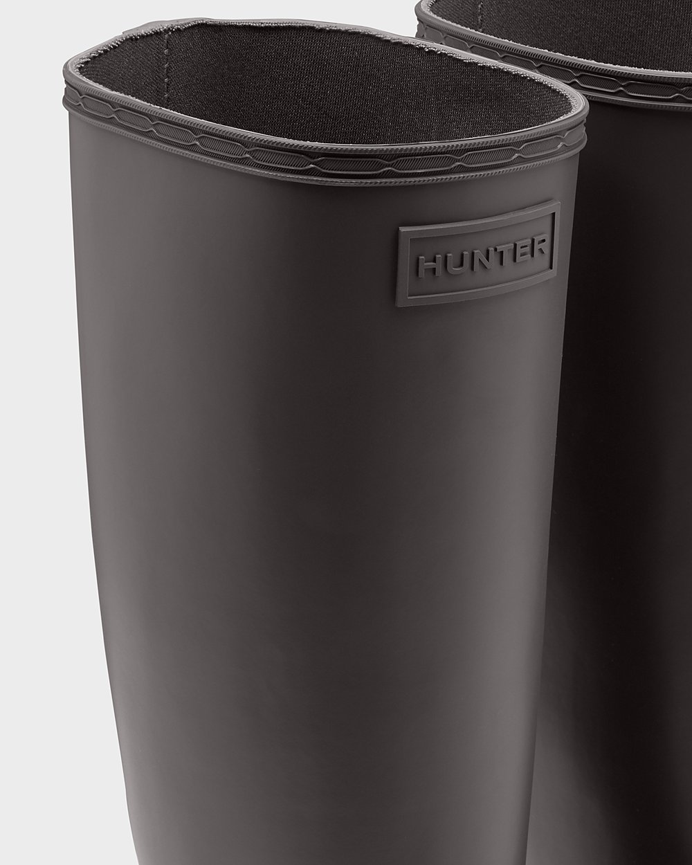 Hunter Creeper Çizme Bayan Gri - Refined Slim Fit Tall - Türkiye KL9285130